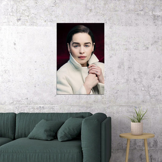 Emilia Clarke Celebrity Cinema Actor Idol Poster Wall Art Print Home Wall Decor - xonomax