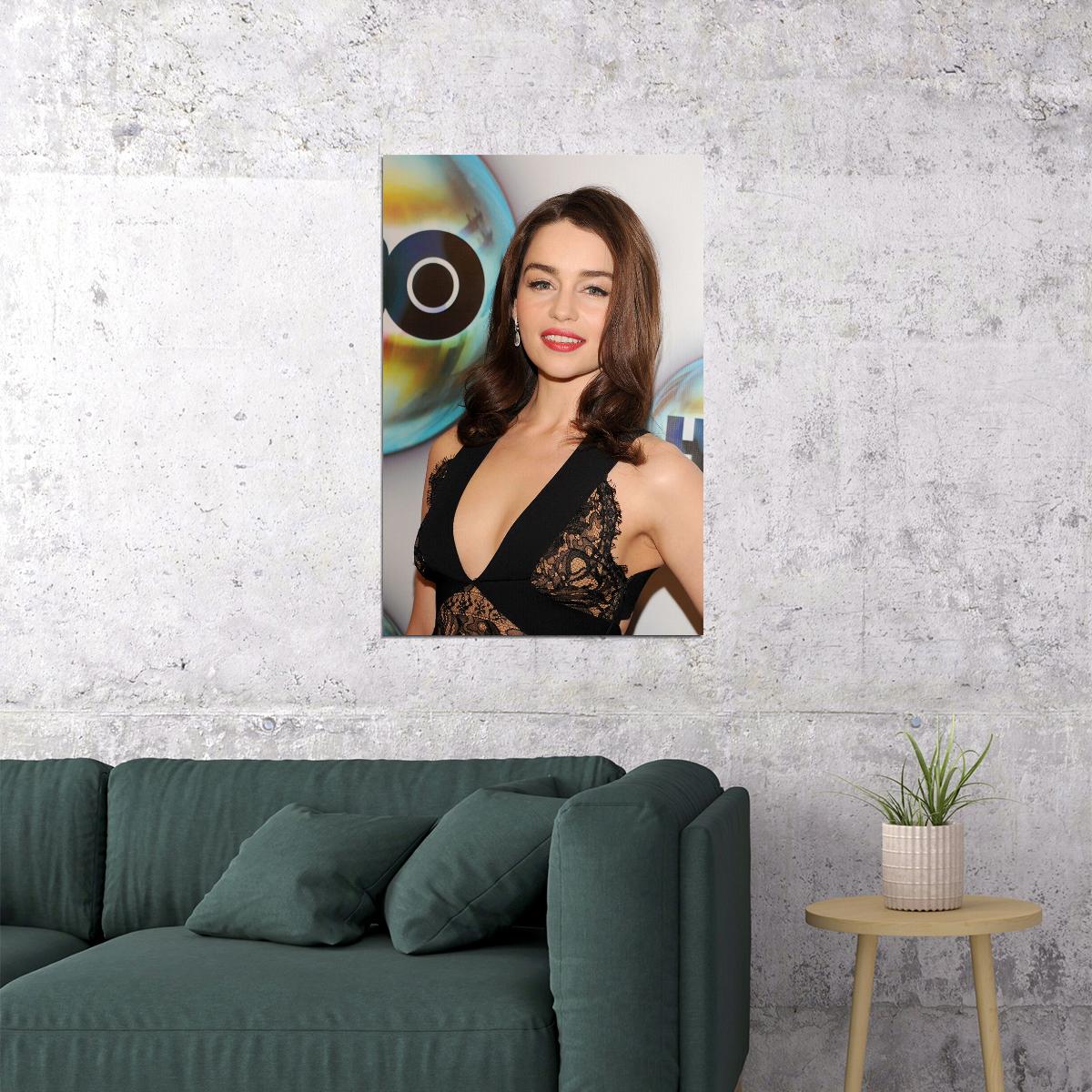 Emilia Clarke Celebrity Cinema Actress Idol Poster Wall Art Print Home Wall Decor - xonomax