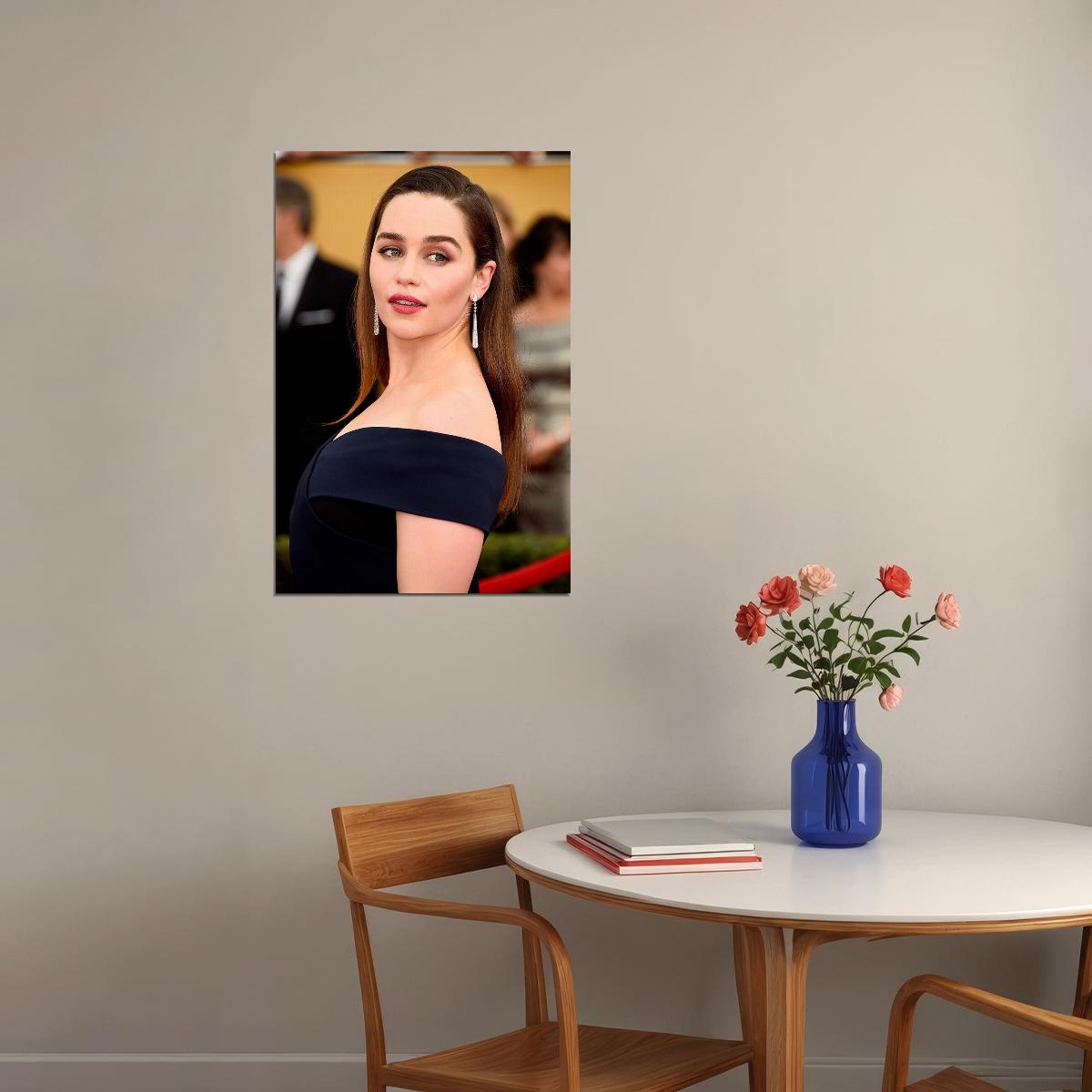 Emilia Clarke Celebrity Cinema Actress Star Poster Wall Art Print Home Wall Decor - xonomax