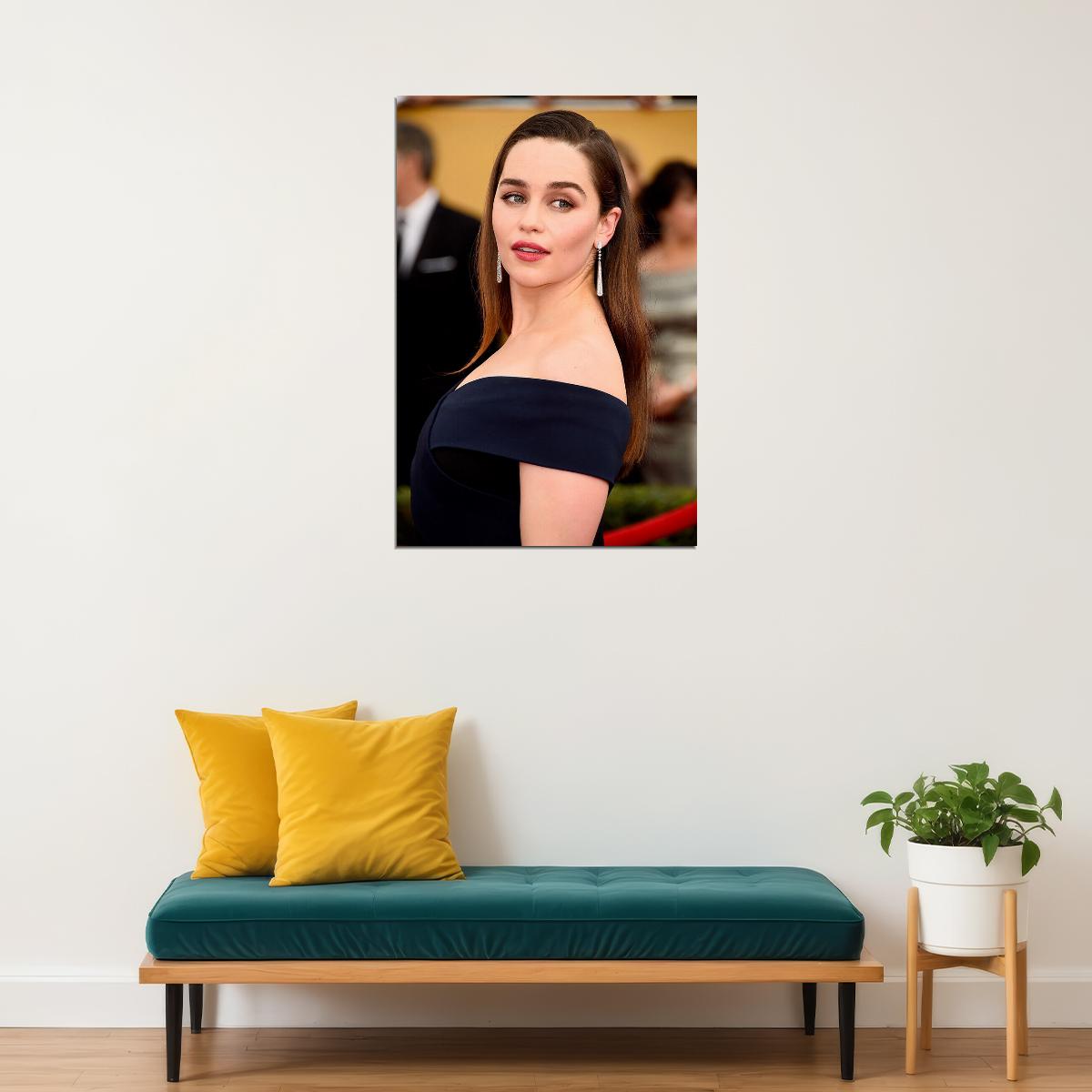 Emilia Clarke Celebrity Cinema Actress Star Poster Wall Art Print Home Wall Decor - xonomax