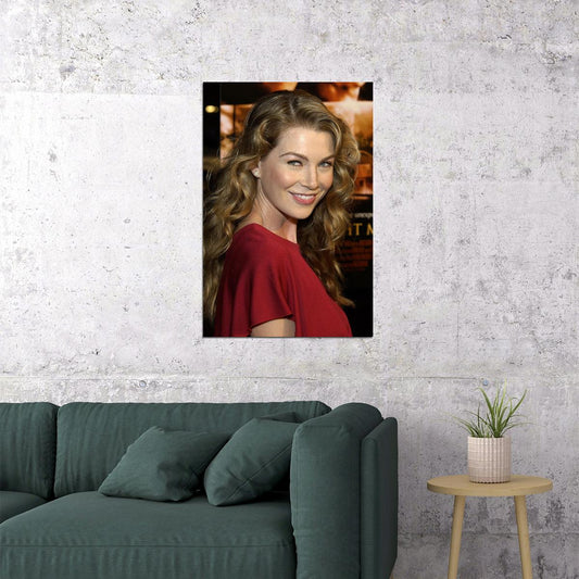 Ellen Pompeo Celebrity Tv Series Actor Idol Poster Wall Art Print Home Wall Decor - xonomax