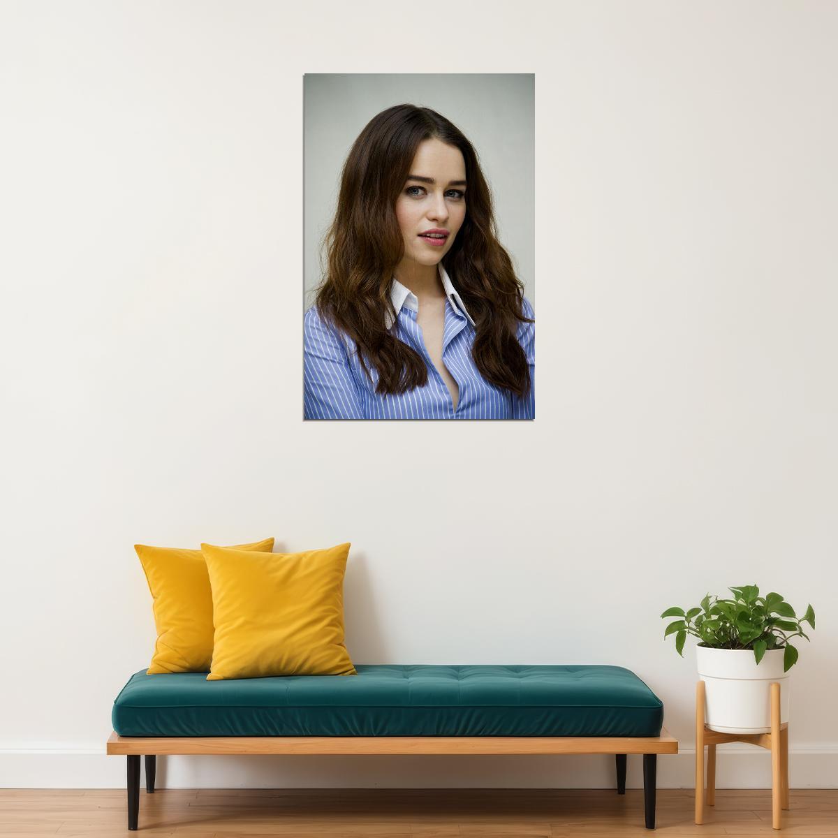 Emilia Clarke Celebrity Movie Actor Idol Poster Wall Art Print Home Wall Decor - xonomax