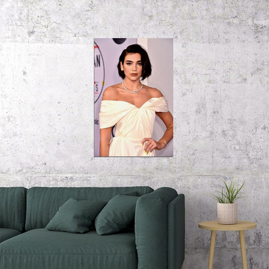 Dua Lipa Celebrity Actress Pop Music Singer Poster Wall Art Print Home Wall Decor - xonomax