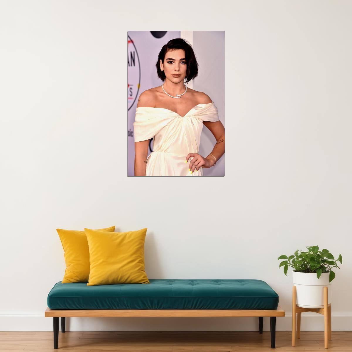 Dua Lipa Celebrity Actress Pop Music Singer Poster Wall Art Print Home Wall Decor - xonomax