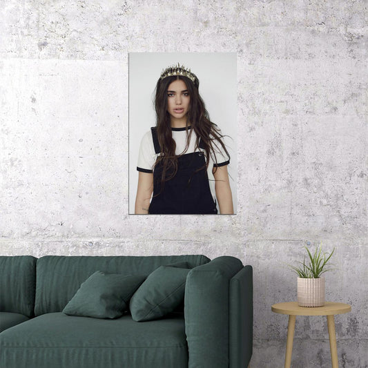 Dua Lipa Celebrity Actress Music Singer Star Poster Wall Art Print Home Wall Decor - xonomax