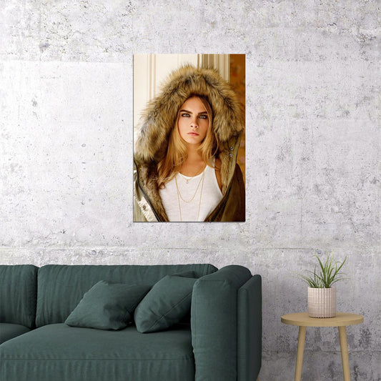 Cara Delevingne Celebrity Movie Actress Idol Poster Wall Art Print Home Wall Decor - xonomax