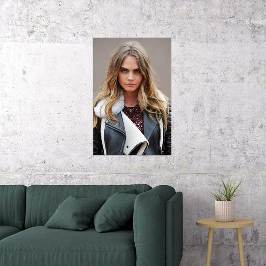Cara Delevingne Celebrity Cinema Actor Idol Poster Wall Art Print Home Wall Decor - xonomax