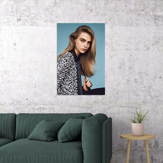 Cara Delevingne Celebrity Cinema Actress Idol Poster Wall Art Print Home Wall Decor - xonomax