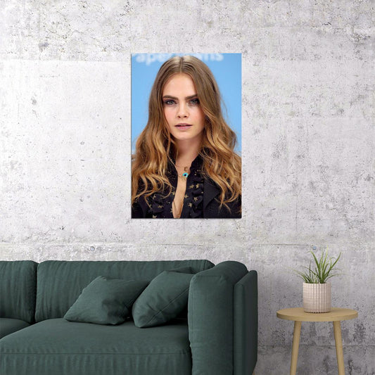 Cara Delevingne Celebrity Cinema Actress Star Poster Wall Art Print Home Wall Decor - xonomax