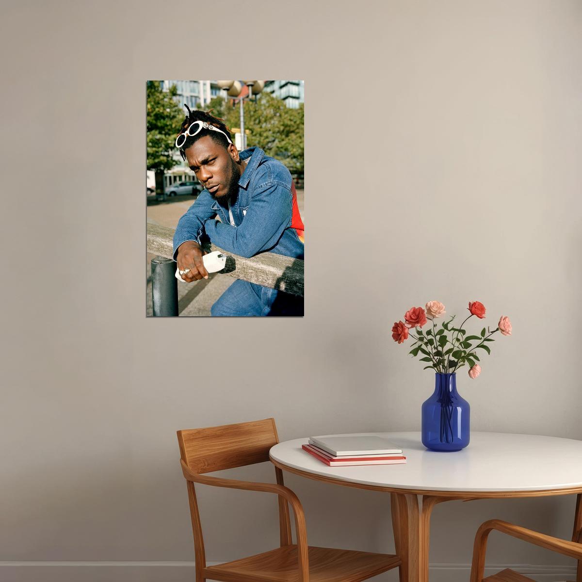 Burna Boy Celebrity Singer Musician Rap Star Poster Wall Art Print Home Wall Decor - xonomax