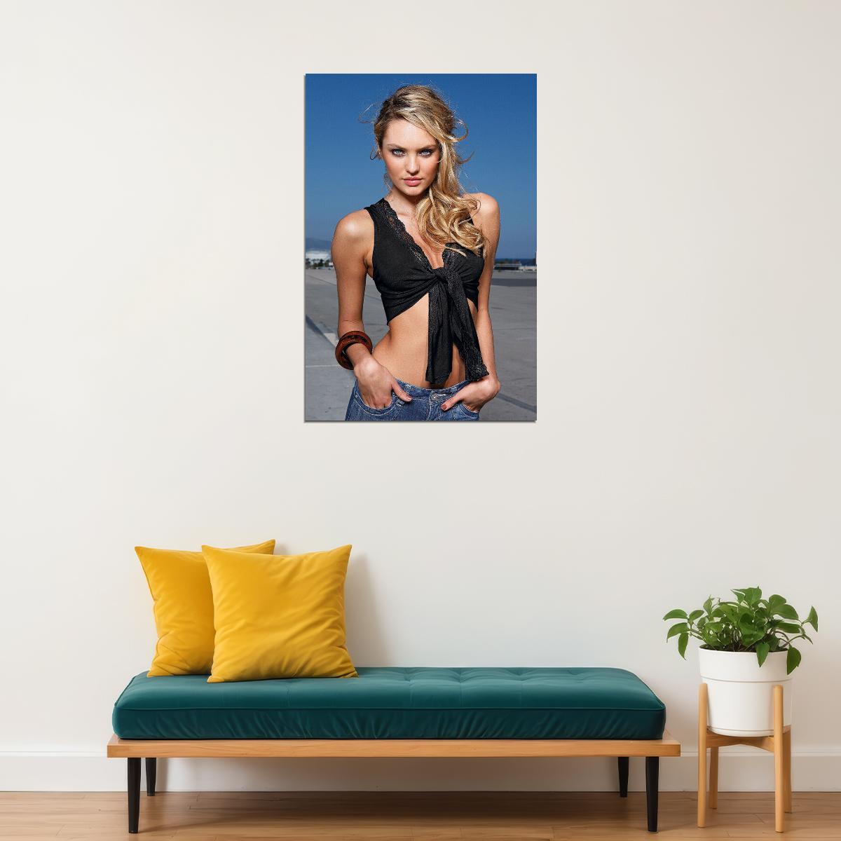 Candice Swanepoel Model Tv Show Actress Poster Wall Art Print Home Wall Decor - xonomax