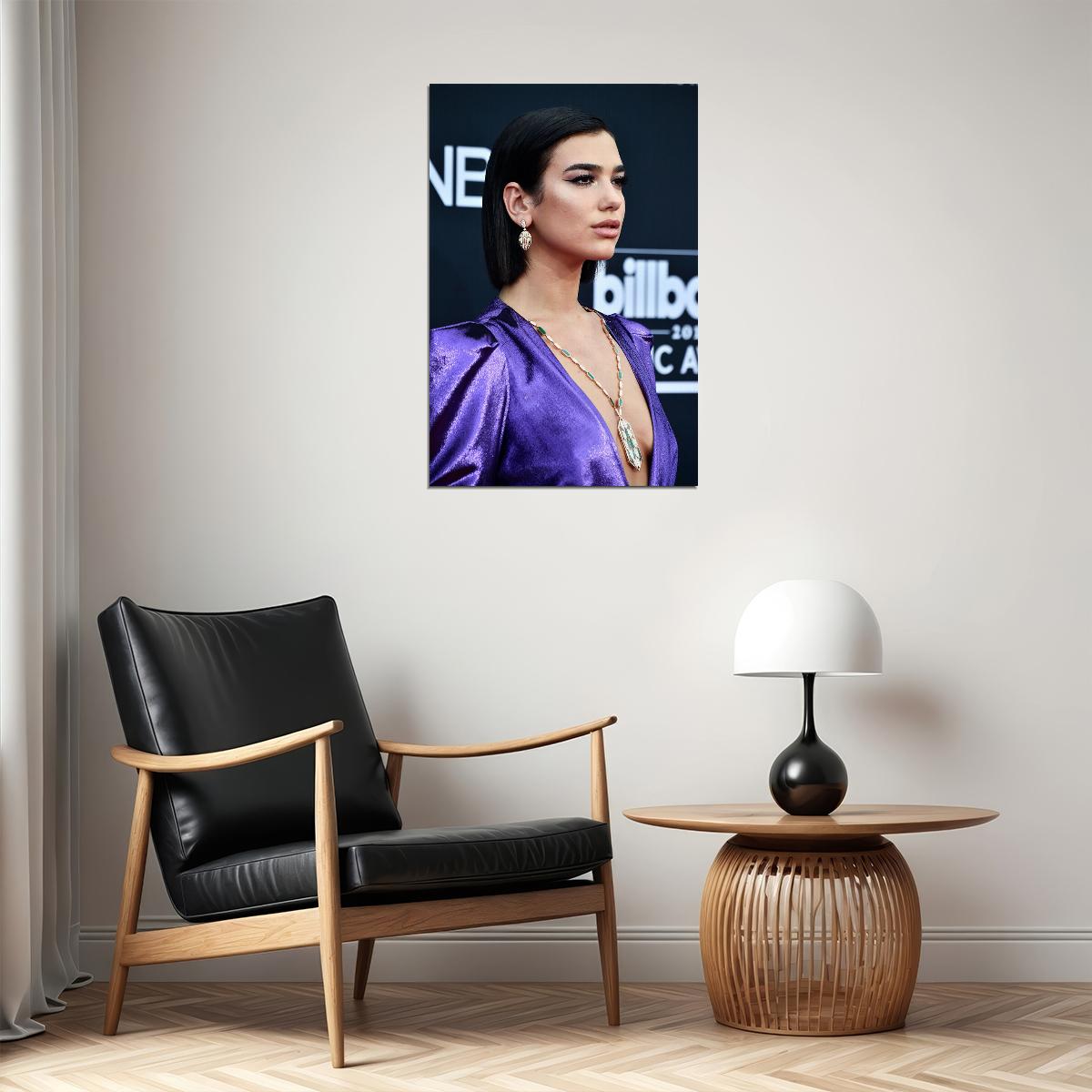 Dua Lipa Celebrity Cinema Actress Singer Music Poster Wall Art Print Home Wall Decor - xonomax