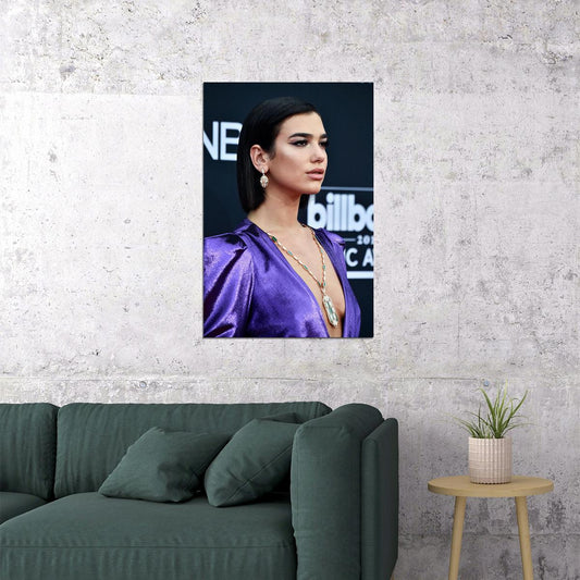 Dua Lipa Celebrity Cinema Actress Singer Music Poster Wall Art Print Home Wall Decor - xonomax