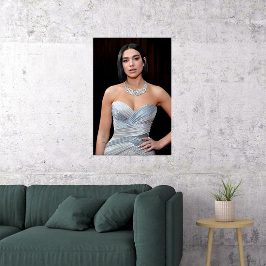 Dua Lipa Celebrity Cinema Actor Singer Star Poster Wall Art Print Home Wall Decor - xonomax