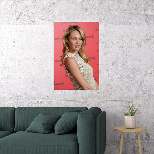 Candice Swanepoel Celebrity Artist Model Poster Wall Art Print Home Wall Decor - xonomax