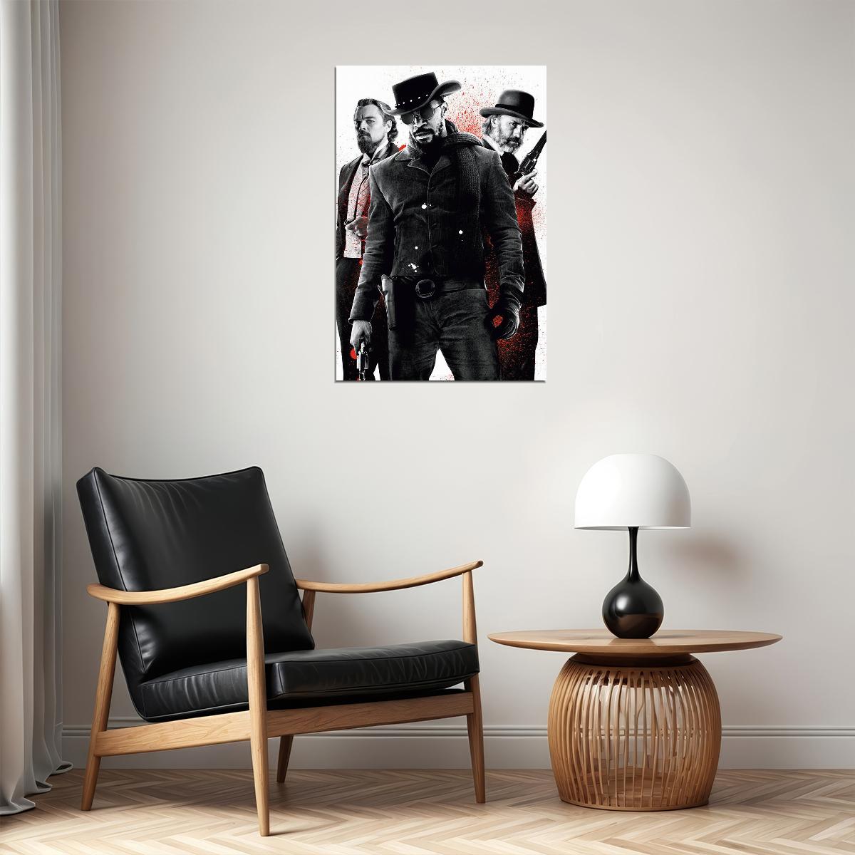Django Unchained Action Movie Cinema Poster Wall Art Print Home Wall Decor - xonomax