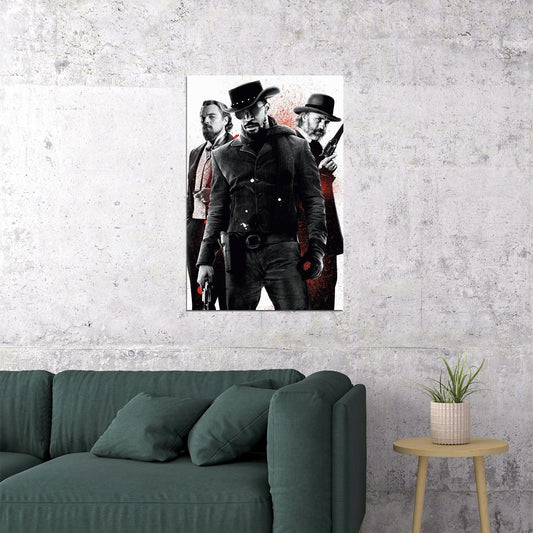 Django Unchained Action Movie Cinema Poster Wall Art Print Home Wall Decor - xonomax