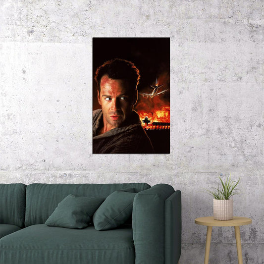 Die Hard 2 Vintage Classic Action Movie Poster Wall Art Print Home Wall Decor - xonomax