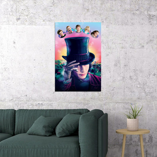 Charlie Chocolate Factory Vintage Movie Cinema Poster Wall Art Print Home Wall Decor - xonomax