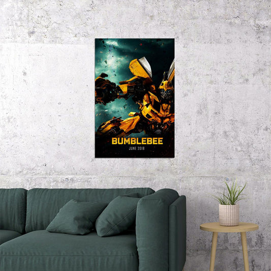 Bumblebee Vintage Classic Science Fiction Movie Poster Wall Art Print Home Wall Decor - xonomax