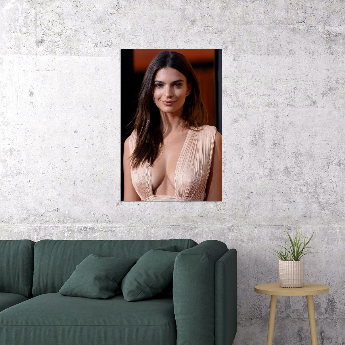 Emily Ratajkowski Actor Actress Hot Model Poster Wall Art Print Home Wall Decor - xonomax