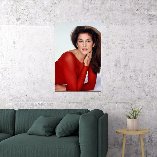 Cindy Crawford 80's 90's Teen Movie Actor Model Poster Wall Art Print Home Wall Decor - xonomax