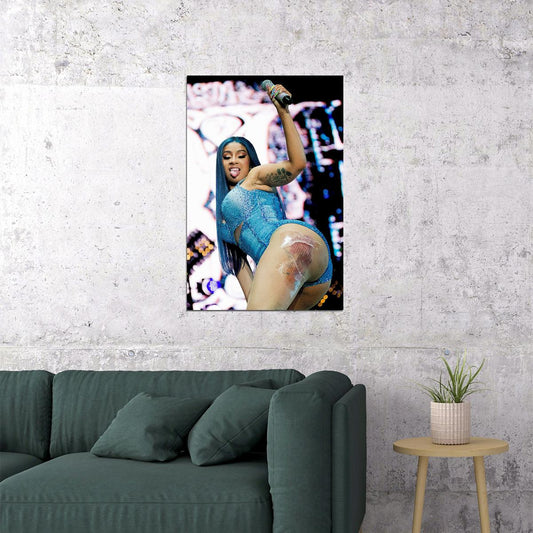Cardi B Celebrity Singer Movie Actor Poster Wall Art Print Home Wall Decor - xonomax