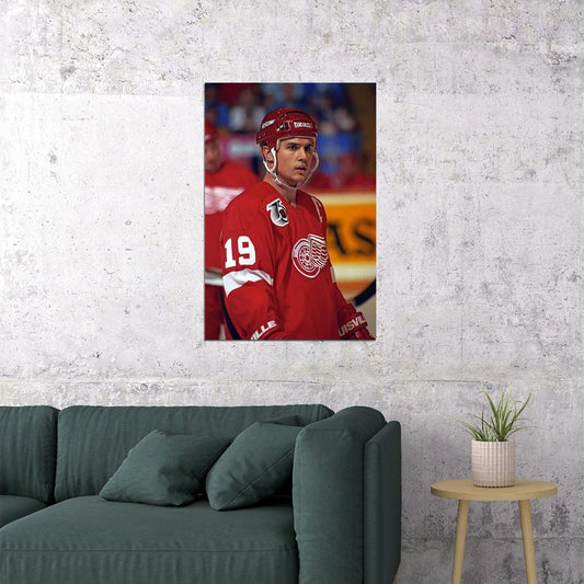 Steve Yzerman İce Hockey Player Star Sports Poster Wall Art Print Home Wall Decor - xonomax