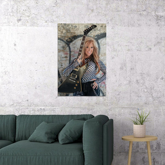 Lita Ford Hollywood Tv Celebrated Artist Poster Wall Art Print Home Wall Decor - xonomax