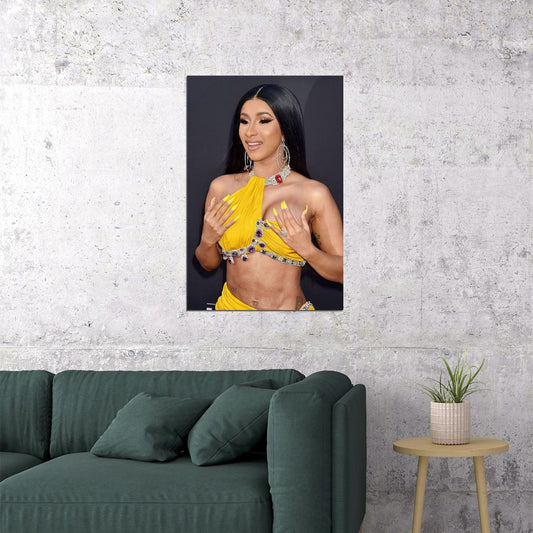 Cardi B Hollywood Celebrity Rapper Singer Poster Wall Art Print Home Wall Decor - xonomax