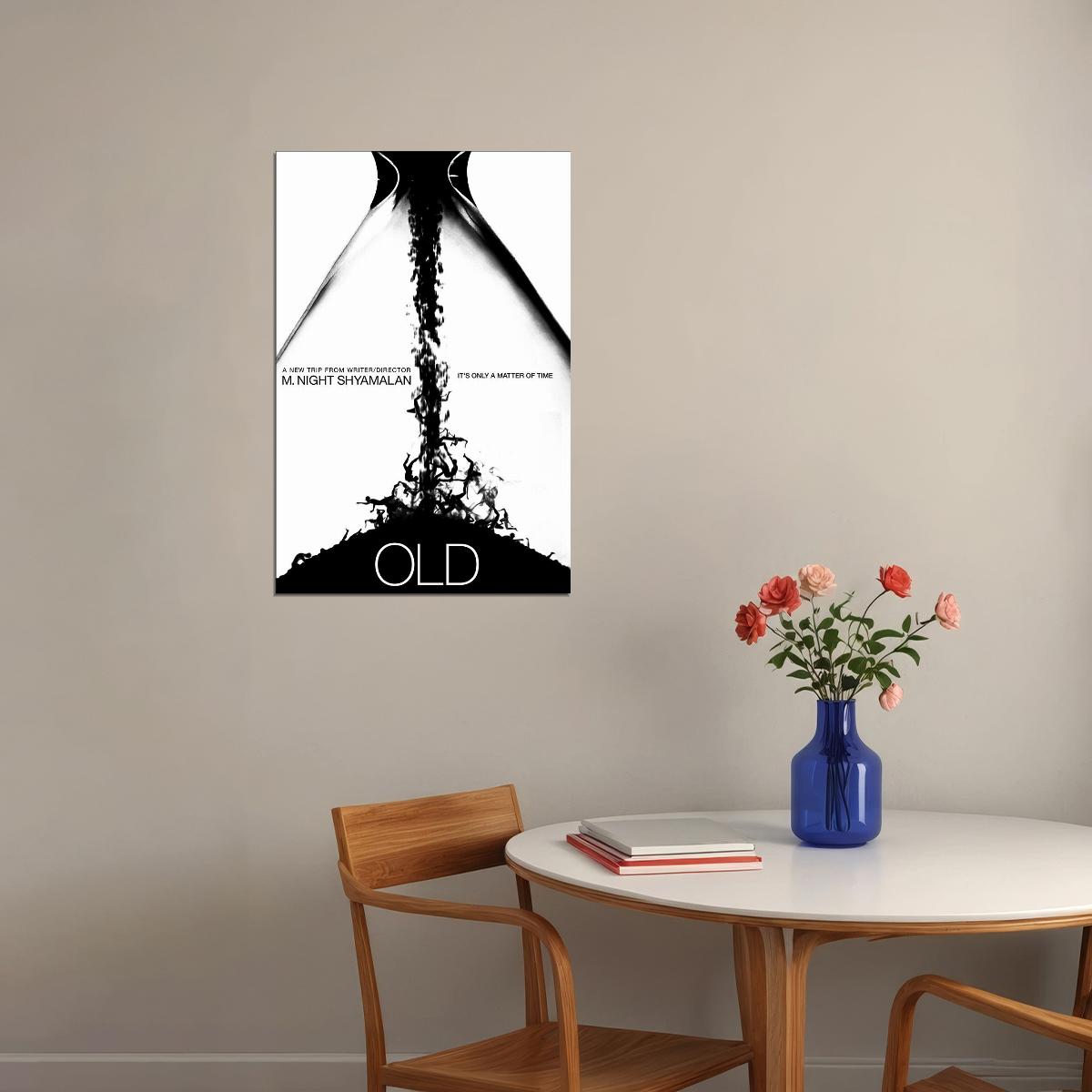 Old Movie 2021 Drama Horror Mystery Poster Wall Art Print Home Wall Decor - xonomax