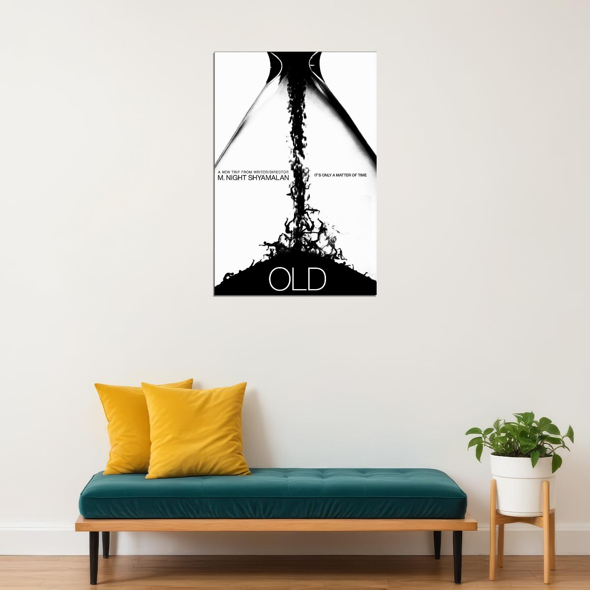 Old Movie 2021 Drama Horror Mystery Poster Wall Art Print Home Wall Decor - xonomax