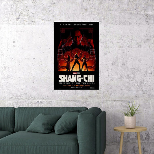 Shang Chi And The Legend Of The Ten Rings Movie Power Poster Wall Art Print Home Wall Decor - xonomax
