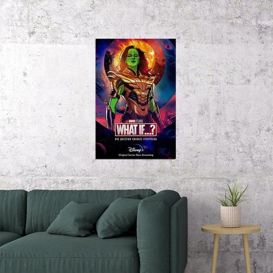 What If...? Full Character Movie 2021 Green Hero Poster Wall Art Print Home Wall Decor - xonomax