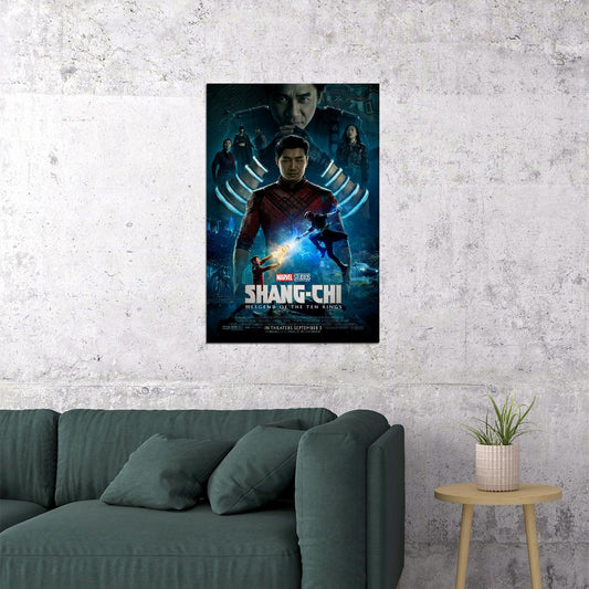 Shang Chi And The Legend Of The Ten Rings Movie 2021 Action Poster Wall Art Print Home Wall Decor - xonomax