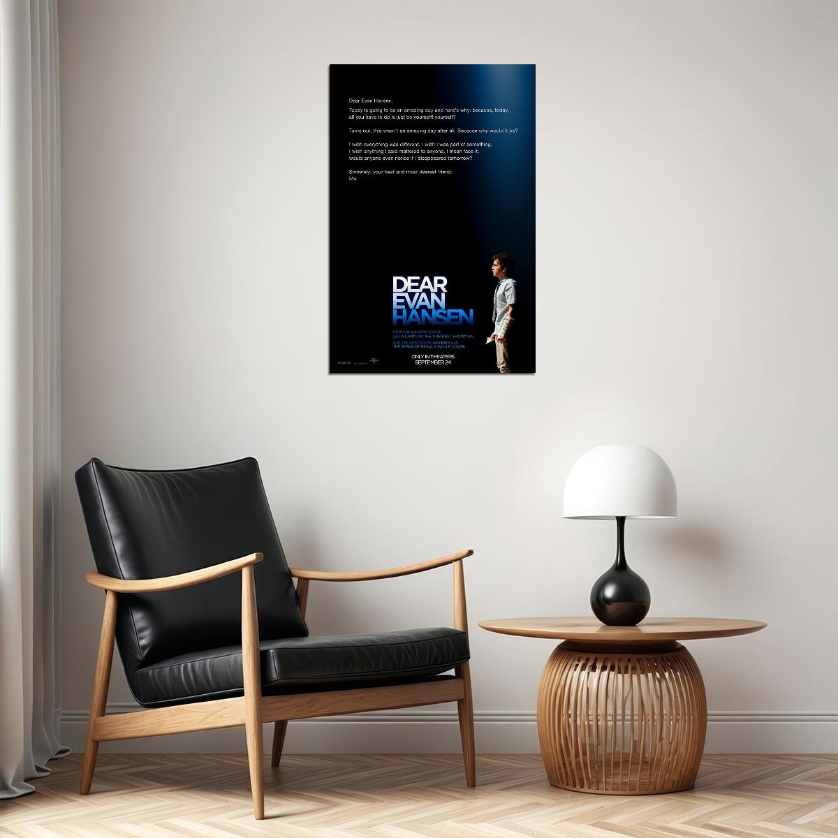 Dear Evan Hansen Movie 2021 Drama Musical Poster Wall Art Print Home Wall Decor - xonomax