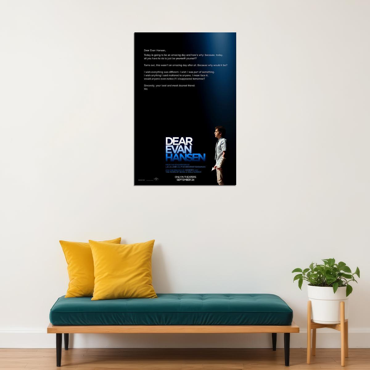 Dear Evan Hansen Movie 2021 Drama Musical Poster Wall Art Print Home Wall Decor - xonomax