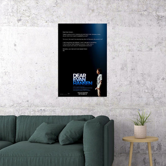 Dear Evan Hansen Movie 2021 Drama Musical Poster Wall Art Print Home Wall Decor - xonomax