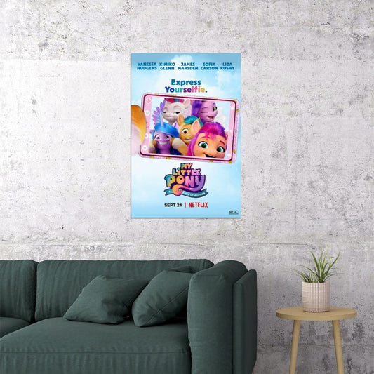 My Little Pony A New Generation Movie 2021 Animation Poster Wall Art Print Home Wall Decor - xonomax