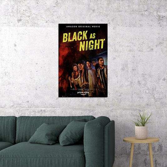 Black As Night Movie 2021 Drama Horror Thriller Poster Wall Art Print Home Wall Decor - xonomax