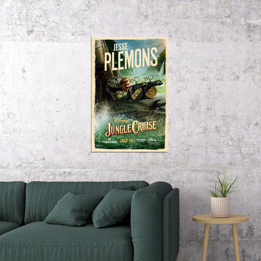 Jungle Cruise Full Character Movie 2021 Plemons Poster Wall Art Print Home Wall Decor - xonomax