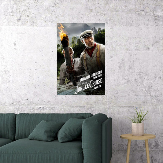 Jungle Cruise Full Character Movie 2021 Action Poster Wall Art Print Home Wall Decor - xonomax