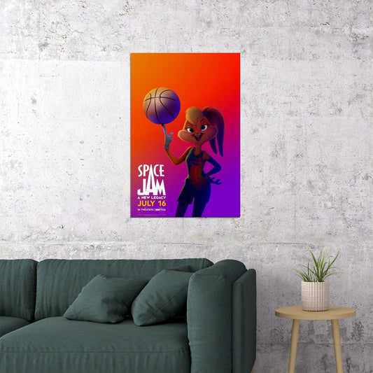 Space Jam A New Legacy Movie 2021 Comedy Animation Poster Wall Art Print Home Wall Decor - xonomax
