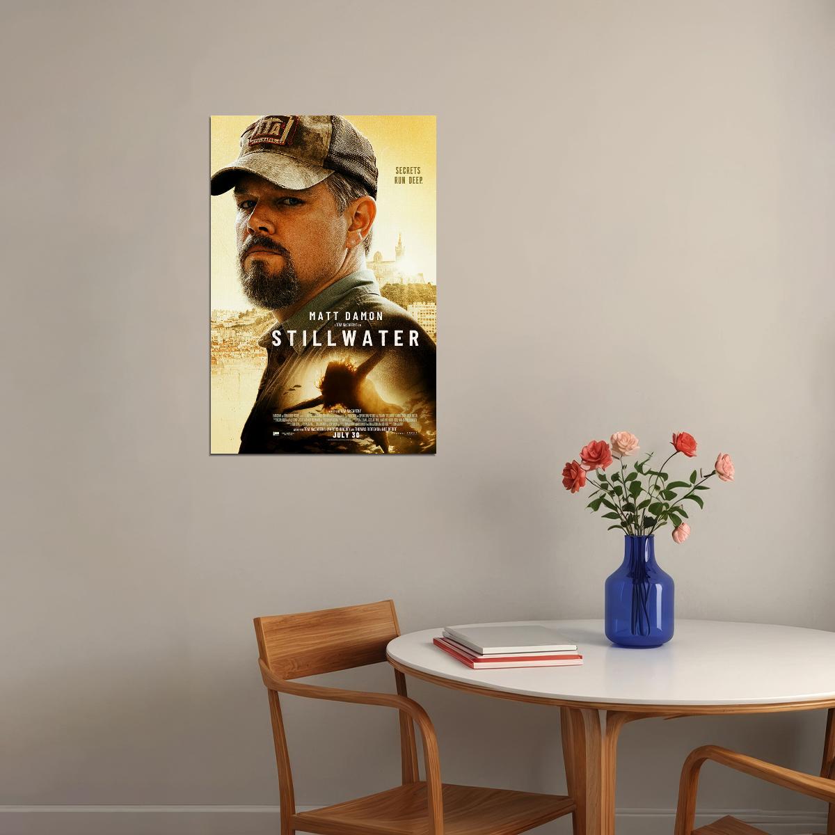 Stillwater Movie 2021 Crime Drama Thriller Poster Wall Art Print Home Wall Decor - xonomax