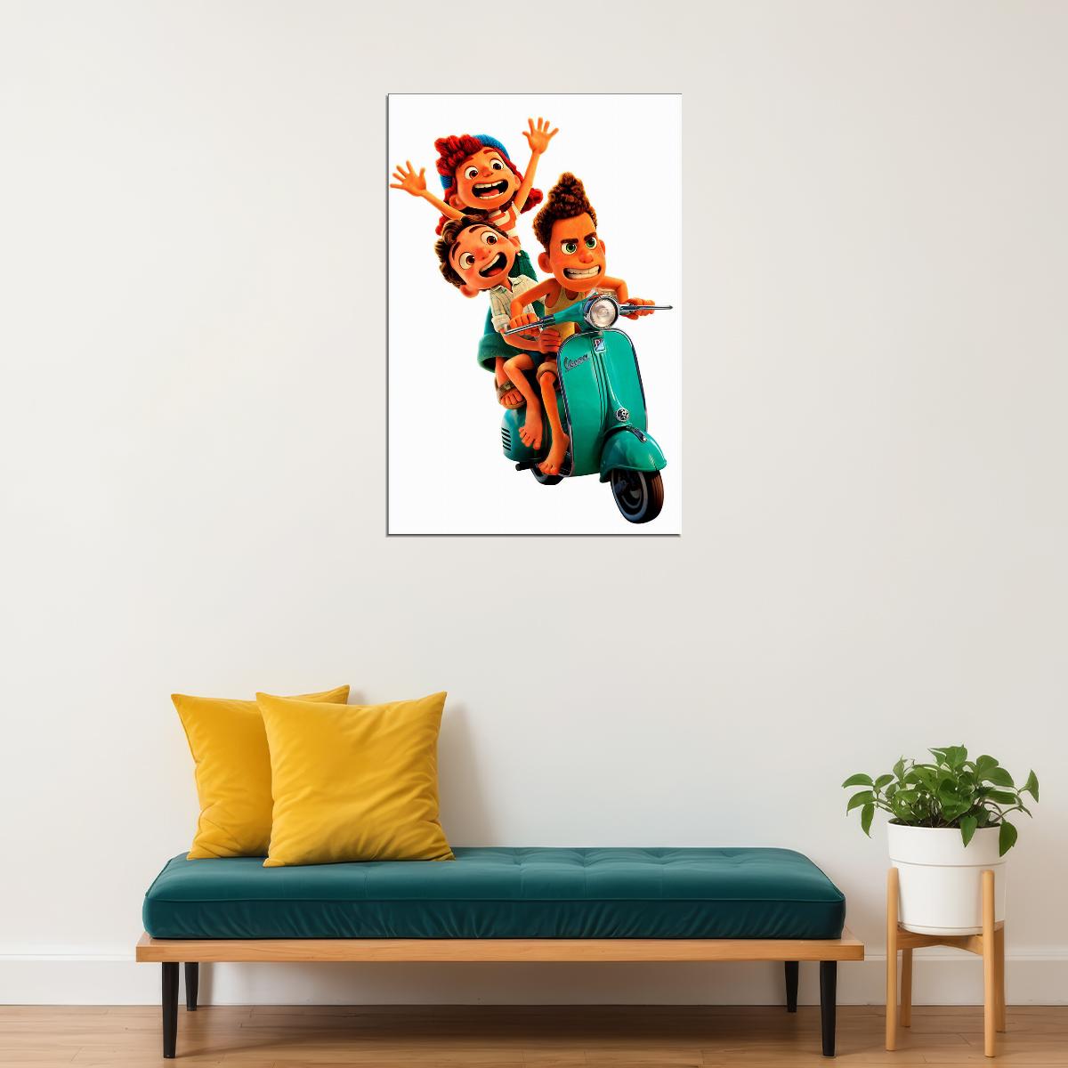 Luca Full Character Movie 2021 Excitement Comedy Poster Wall Art Print Home Wall Decor - xonomax