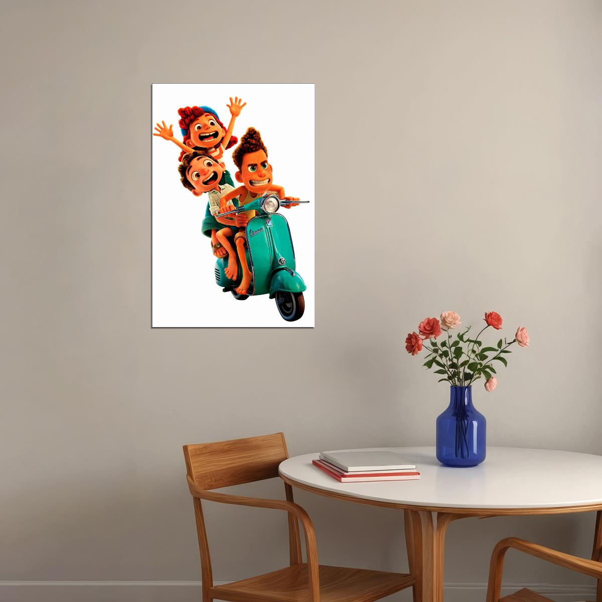 Luca Full Character Movie 2021 Excitement Comedy Poster Wall Art Print Home Wall Decor - xonomax