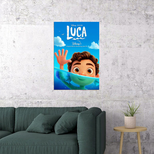 Luca Full Character Movie 2021 Underwater Animation Poster Wall Art Print Home Wall Decor - xonomax