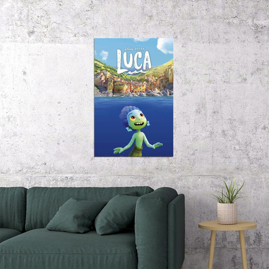 Luca Full Character Movie 2021 Comedy Animation Poster Wall Art Print Home Wall Decor - xonomax
