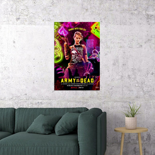 Army Of The Dead Movie 2021 Gamble With Your Life Poster Wall Art Print Home Wall Decor - xonomax