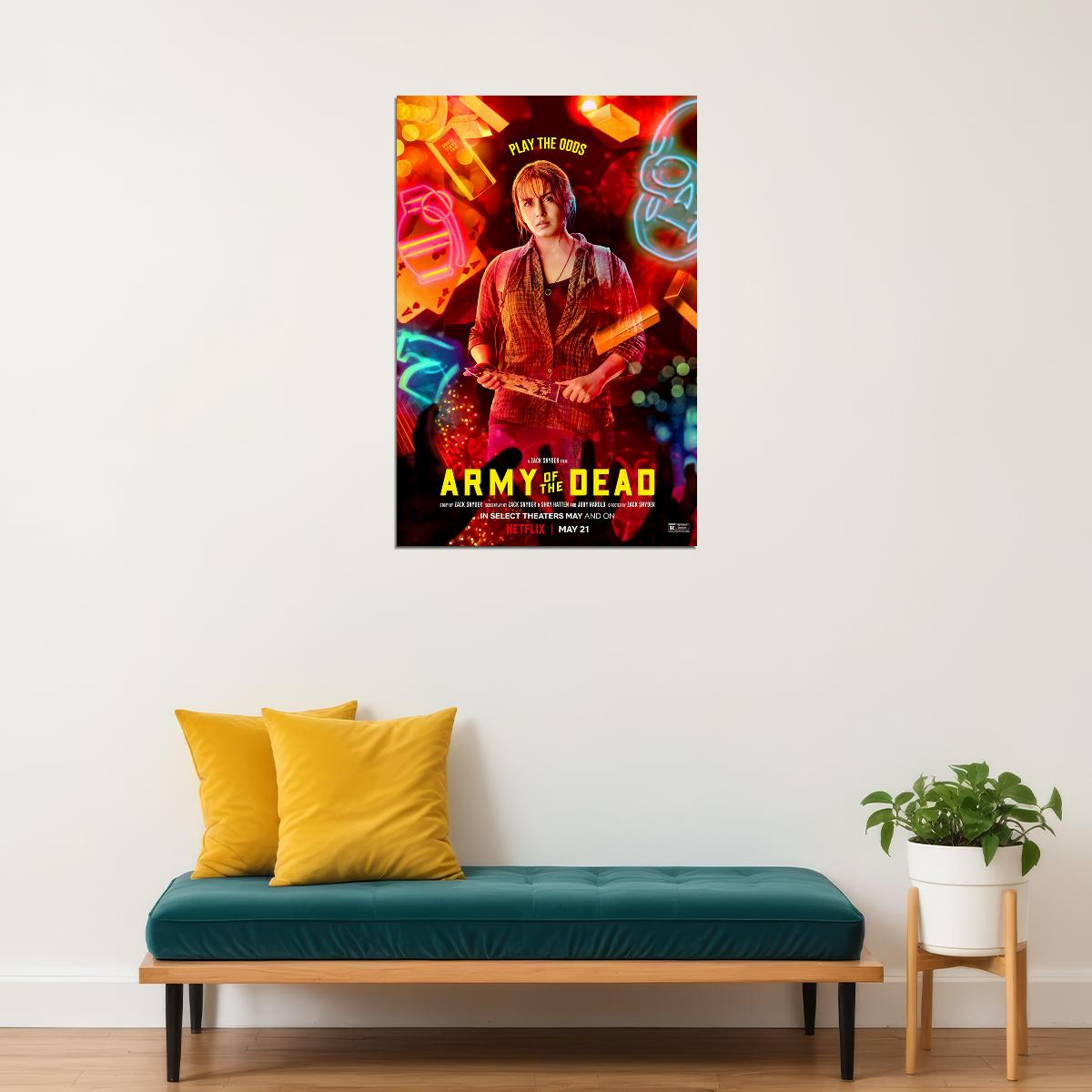 Army Of The Dead Movie 2021 Play The Ods Poster Wall Art Print Home Wall Decor - xonomax